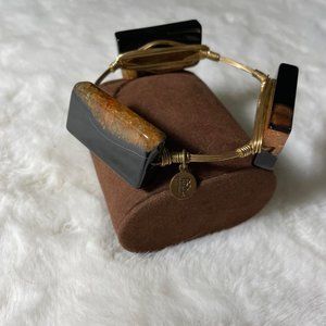 Bourbon and Bowties Bi-Color Burnt Orange Black